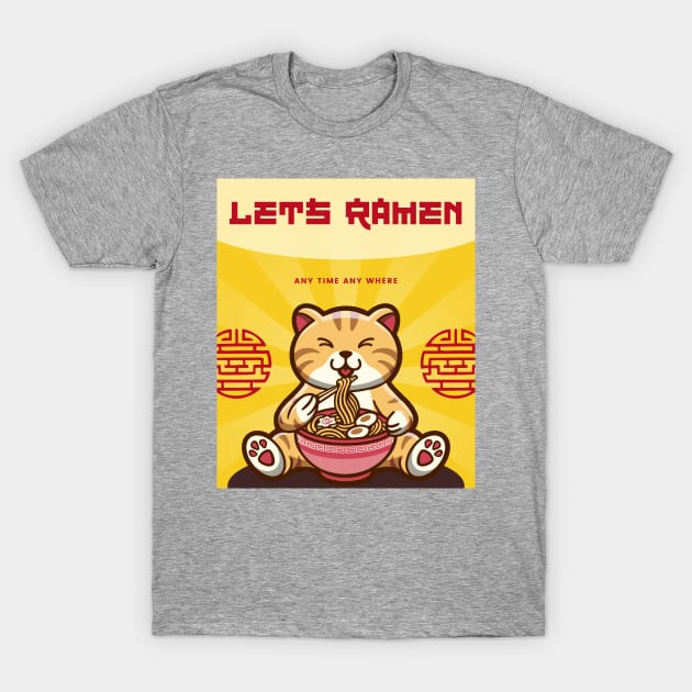 Let’s ramen 3 T-Shirt by Rickido